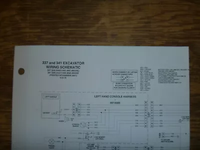 Buy Bobcat 337 341 Excavator Electrical Wiring Diagram Schematic Manual SN 233311425 • 117.52$