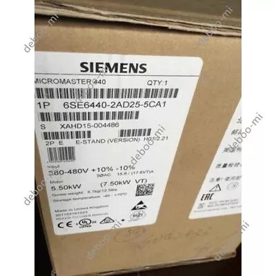 Buy New Siemens MICROMASTER440 Without Filter 6SE6440-2AD25-5CA1 6SE6 440-2AD25-5CA1 • 597.75$