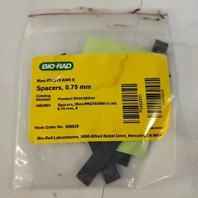 Buy Bio-Rad 1652931 Spacers 3 Pack 0.75mm Thick Mini-protean II Electrophoresis • 19.99$