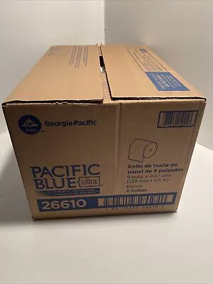 Buy Georgia Pacific 26610 9 In. X 400 Ft. Paper Towel - WT 6 Rolls/cs White • 54.99$
