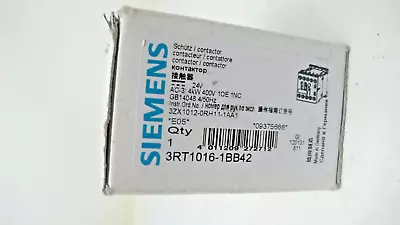 Buy Siemens Contactor 3RT1016-1BB42 3RT10161BB42 • 27.50$