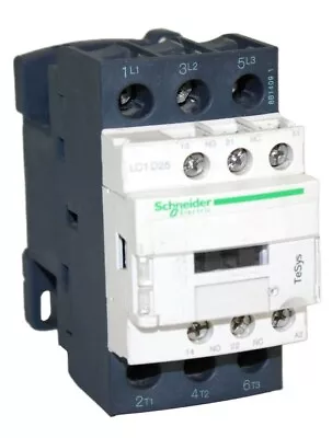 Buy Schneider Electric LC1 D25 Contactor 40A 600V 3P 3Ph 120 V Coil TeSys, Type LC1D • 18$