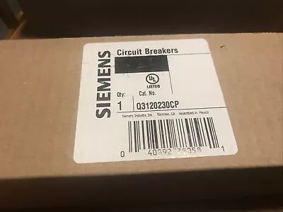 Buy SIEMENS Circuit Breakers Q3120230CP • 19$