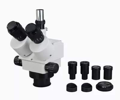 Buy OMAX 3.5X-90X Zoom Trinocular Stereo Microscope Body With 84mm Mount Size84mm • 399$