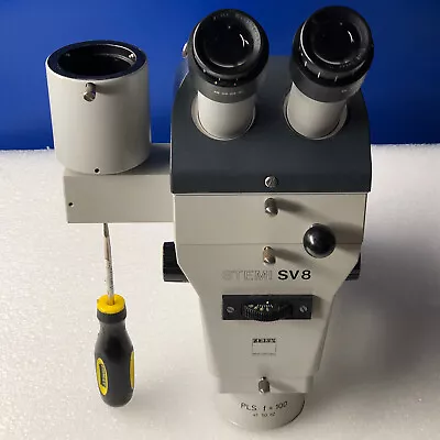 Buy Zeiss Stemi SV8 Stereo Microscope HEAD W Camera Port • 499$