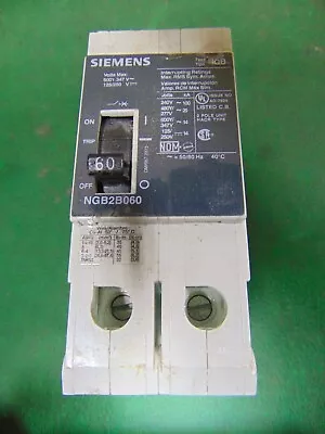 Buy Siemens 60 Amp Bolt On Circuit Breaker NGB NGB2B060 2 Pole • 50$