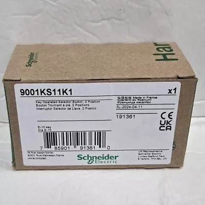 Buy New Schneider Electric 9001KS11K1 * 30mm Key Switch, 2 Position, Maintained • 69.95$