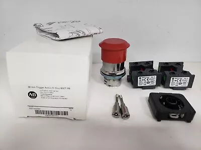 Buy ALLEN BRADLEY 800T-TFXT6BF PUSHBUTTON SWITCH 30mm TRIGGER ACTION E-STOP NIB • 289.96$