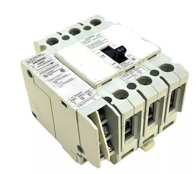 Buy Siemens CQD360 3 Pole 60 Amp 480/277 Vac Circuit Breaker W/AUX • 70$