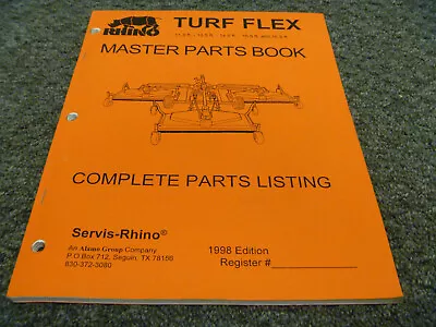 Buy Rhino Turf Flex Batwing Finishing Mower 11 13 14 15 16 Ft Parts Catalog Manual • 167.63$