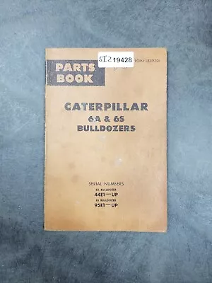Buy Caterpillar CAT 6A 6S Bulldozer Factory Parts Book Manual • 15.21$