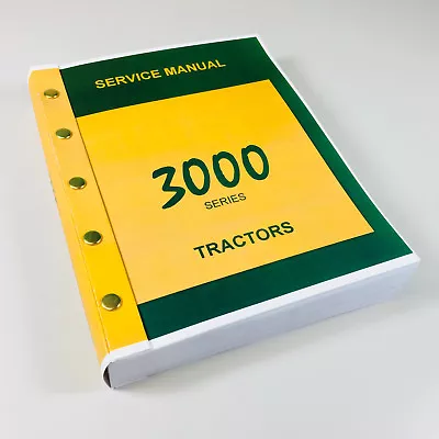 Buy Service Manual For John Deere 3000 3010 3020 Tractor Technical Repair Shop • 53.50$