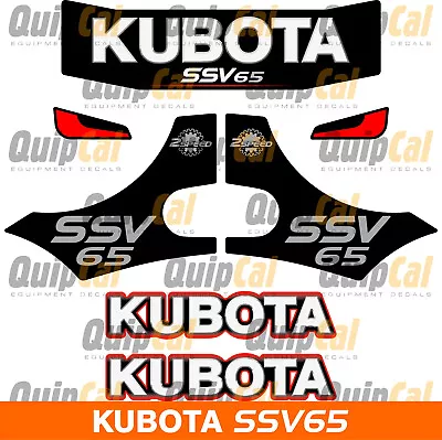 Buy Kubota SSV65 Decal Set, Kubota SSV75 Decal Set. Decals For Kubota Equipment • 168$