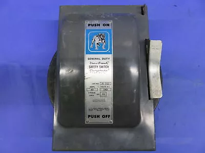 Buy Siemens Disconnect Switch Ju322 60a 240v 3p 3ph Non Fusible 1 Year Warranty • 39.99$