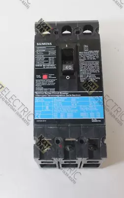 Buy Siemens, LN1E100, ED63B040, Molded Case Circuit Breaker 40a 40 Amp Sentron • 225$