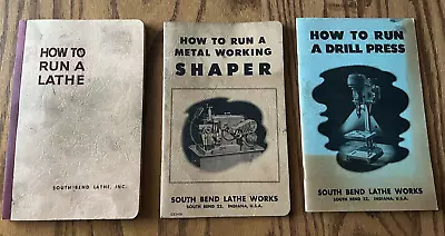Buy How To Run A Lathe 1958; A Drill Press 1958; A Metal Working Shaper 1954 3 Books • 24$