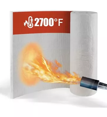Buy Ceramic Fiber Insulation 1  Thick,  2700F Fiber Blanket Wood Stove Forge 60”x24” • 50$