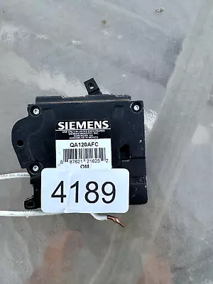 Buy Siemens QA120AFC Circuit Breaker • 29.99$