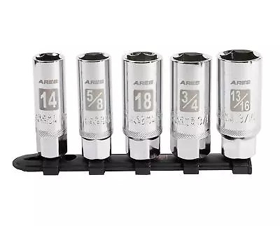 Buy ARES 11007-5-Piece High Visibility 3/8-Inch Drive SAE & Metric Spark Plug Socket • 29.39$