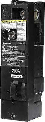 Buy Siemens QS2200 QS Type 200-Amp Multi-Family Main Breaker, 10 KAIC Rated • 118.43$