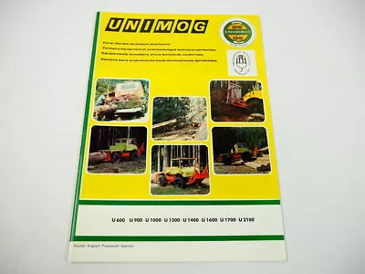 Buy Werner Winches Forestry Equipment For Unimog U 600 - 2100 Brochure 1991 • 107.47$