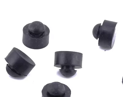 Buy GM Auto Rubber Push In Ridged Bumpers  1/4” Hole X 1/2” OD X 1/4  Height • 11.91$