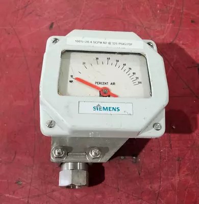 Buy Used Siemens Flow Meter 0-100% Air 5520m02105xdxu • 100$