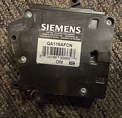 Buy SIEMENS  QA115AFCN Type QAF2N Circuit Breaker  • 23$