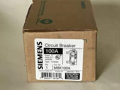 Buy Siemens MBK100A 100A Main Breaker • 59.87$