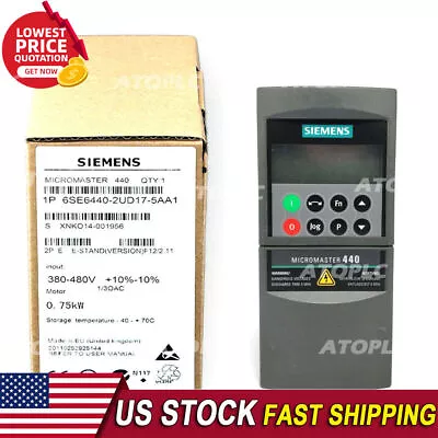 Buy New Siemens 6SE6440-2UD17-5AA1 MICROMASTER440 Without Filter 6SE6 440-2UD17-5AA1 • 331.10$