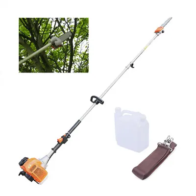 Buy 1.25KW 52cc 2-Stroke Pole Saw Gas Powered Branches Trees Chainsaw Pruner Trimmer • 168.49$