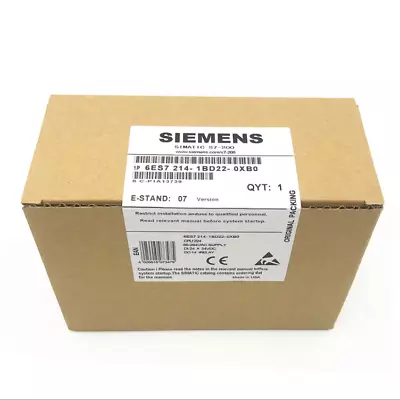 Buy New SIEMENS 6ES7 214-1BD22-0XB0 1PC S7-200 CPU 224 6ES7214-1BD22-0XB0 1BD22-0XB0 • 102.96$