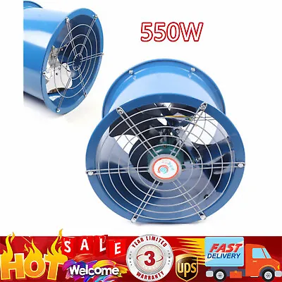 Buy 16  Pipe Spray Booth Paint Fumes Exhaust Fan Axial Fan Cylinder Pipe Fan 370w√ • 134.79$