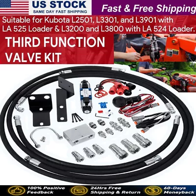 Buy Third Function Valve Kit For Kubota L2501, L3200, L3301, L3901 Tractors • 696.99$