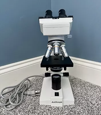Buy AmScope B100B Binocular Biological Microscope 40X-2000X Student Homeschool • 115$
