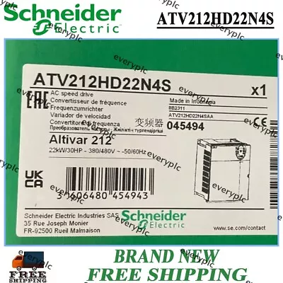 Buy Engineers: Brand New Schneider ATV212HD22N4S VFD -High Quality, Free Ship • 1,664.56$