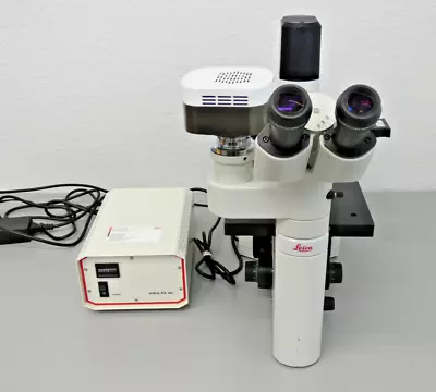 Buy Leica Inverted Fluorescence / Phase Contrast Microscope DMIL LED W/ Light Source • 4,500$