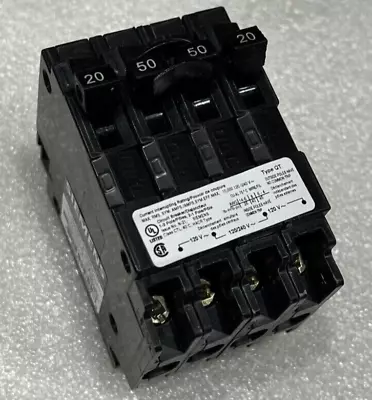 Buy Q22050ct Siemens Quad 2 Pole 20/50 Amp 120/240 Volt Circuit Breaker New • 37$