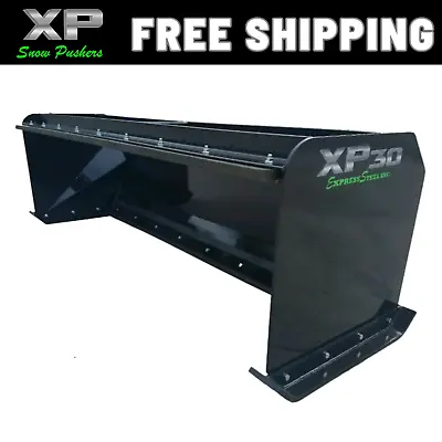 Buy 7' Xp30 Black Snow Pusher W/pullback Bar -skid Steer Quick Attach -free Shipping • 2,200$
