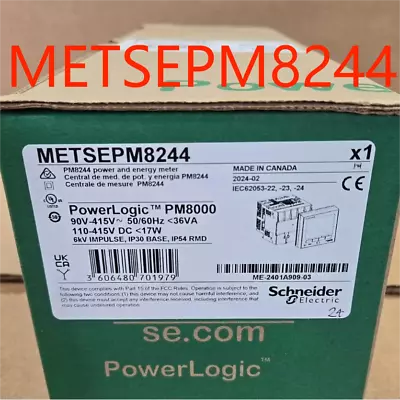 Buy BRAND NEW SCHNEIDER METSEPM8244 Schneider Electric PowerLogic PM8000 Power Meter • 2,778.80$