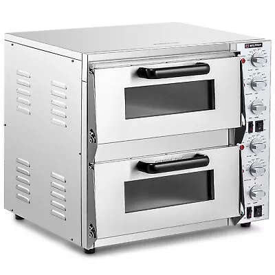 Buy WILPREP Electric Countertop Pizza Oven 16  3.2kW Adjustable Temp And Time ETL • 399.99$