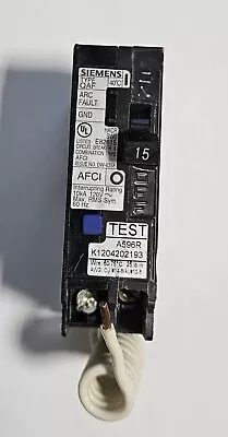Buy Siemens Q115AFC 1 Pole 15 AMP Arc Fault Combination Breaker AFCI • 28$