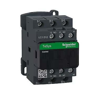Buy LC1D12T7 Schneider Electric TeSys D Contactor 3 Pole 3 Phase 690V 12A 480V Coil • 82.52$