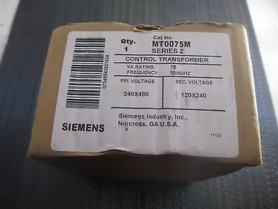 Buy Siemens MT0075M Control Transformer NEW! • 64.99$