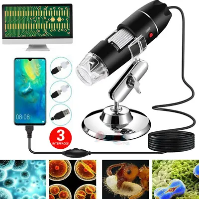 Buy 3in1 1600X USB Digital Microscope For Electronic Accessories Coin Inspection US • 21.49$
