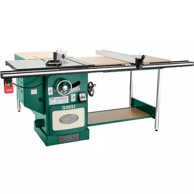 Buy Grizzly G0651 10  3 HP 220V Heavy Duty Cabinet Table Saw • 3,290$