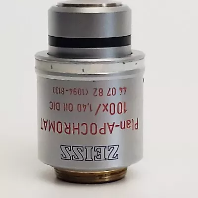 Buy Zeiss Microscope Objective Plan-Apochromat 100x/1,40 Oil DIC • 11.50$