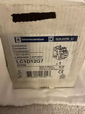 Buy LC1D12G7 Schneider ELECTRIC Contactor 120V NEW • 50$
