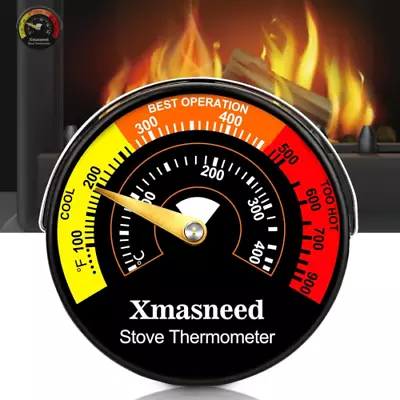 Buy Wood Stove Thermometer Magnetic, Oven Temperature Top Golden  • 12.95$