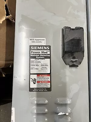 Buy SIEMENS WML32225RJ 225 A , 3 PH 4-Wire In 1 PH 3 Wire Out  3 Socket Meter Stack • 499.99$